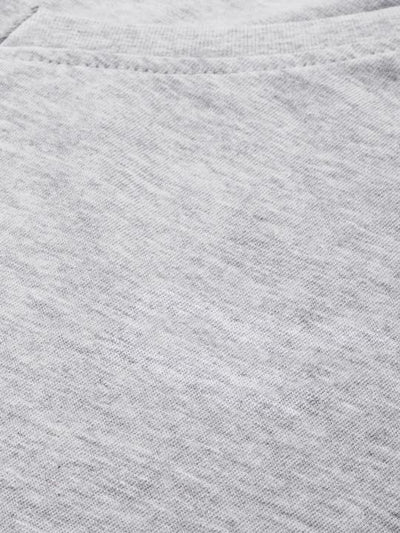 Plain Grey Melange Half Sleeves T-Shirt-FunkyTeesClub