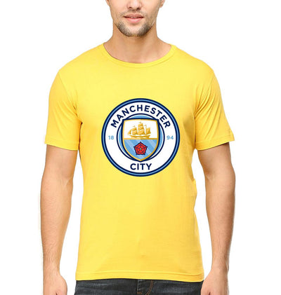 Manchester City Men Half Sleeves T-Shirts-FunkyTeesClub