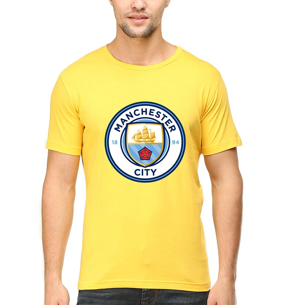 Manchester City Men Half Sleeves T-Shirts-FunkyTeesClub