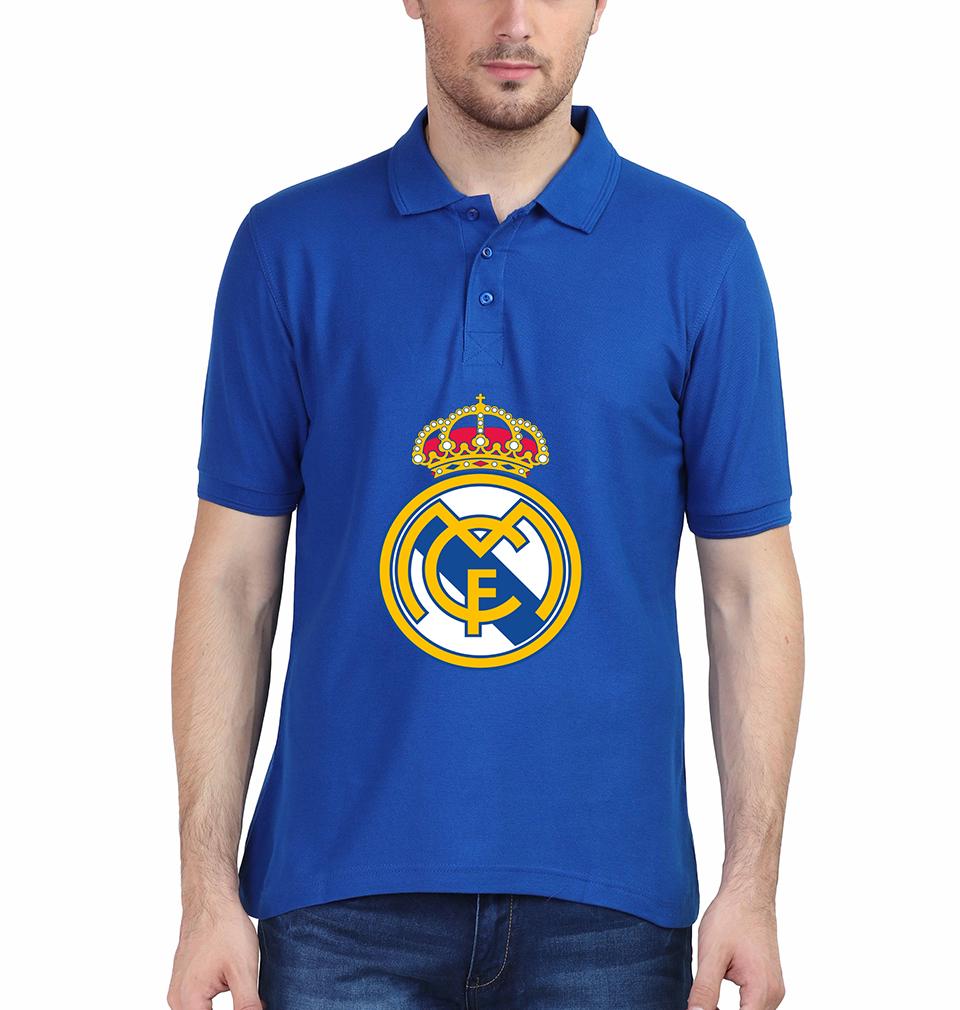 Real Madrid Men Polo Half Sleeves T-Shirts-FunkyTeesClub