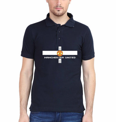 Manchester United Men Polo Half Sleeves T-Shirts-FunkyTeesClub