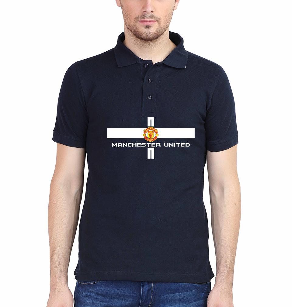Manchester United Men Polo Half Sleeves T-Shirts-FunkyTeesClub
