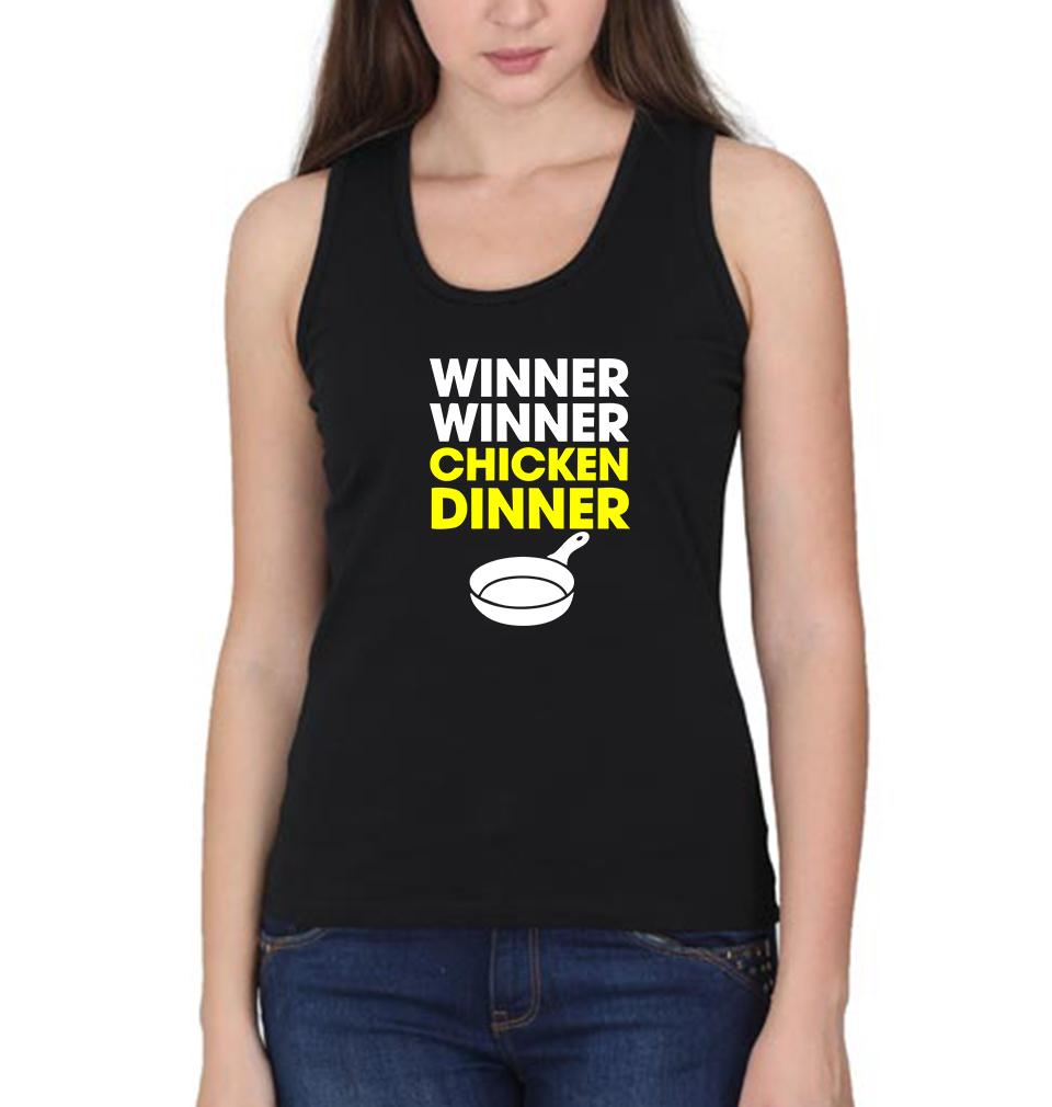 PUBG Winner Winner Chicken Dinner Women Tank Top-FunkyTeesClub