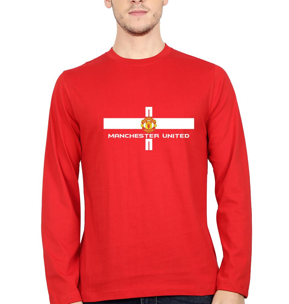 Manchester United Men Full Sleeves T-Shirts-FunkyTeesClub