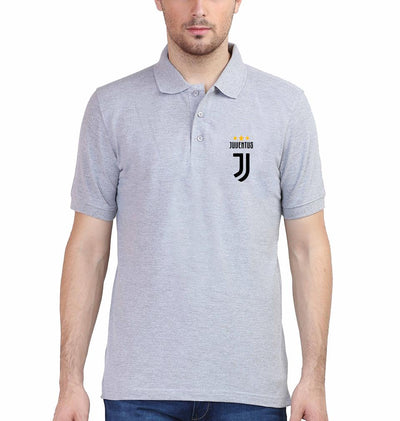 Juventus Logo Men Polo Half Sleeves T-Shirts-FunkyTeesClub