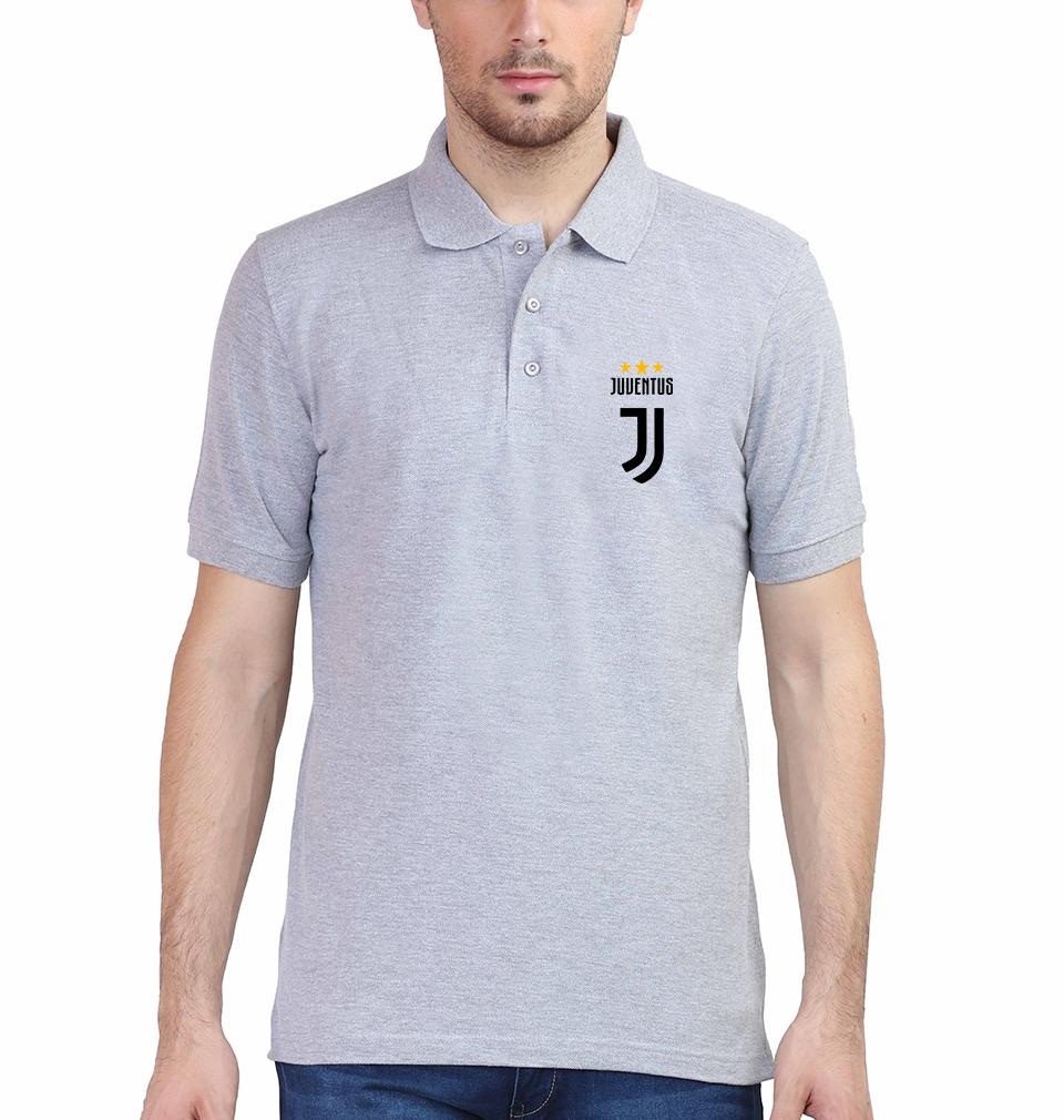 Juventus Logo Men Polo Half Sleeves T-Shirts-FunkyTeesClub