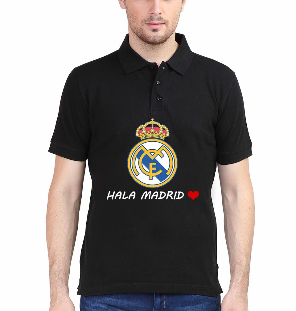 Hala Madrid Men Polo Half Sleeves T-Shirts-FunkyTeesClub