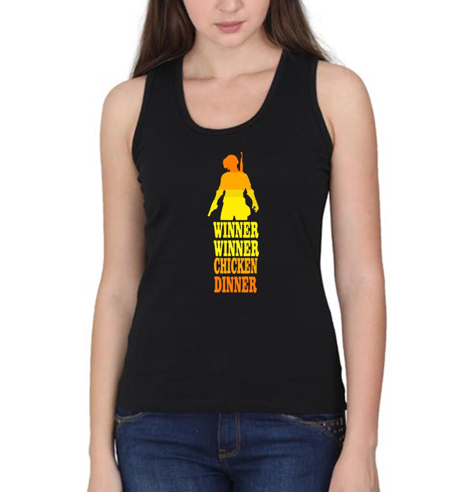 PUBG Winner Winner Chicken Dinner Women Tank Top-FunkyTeesClub