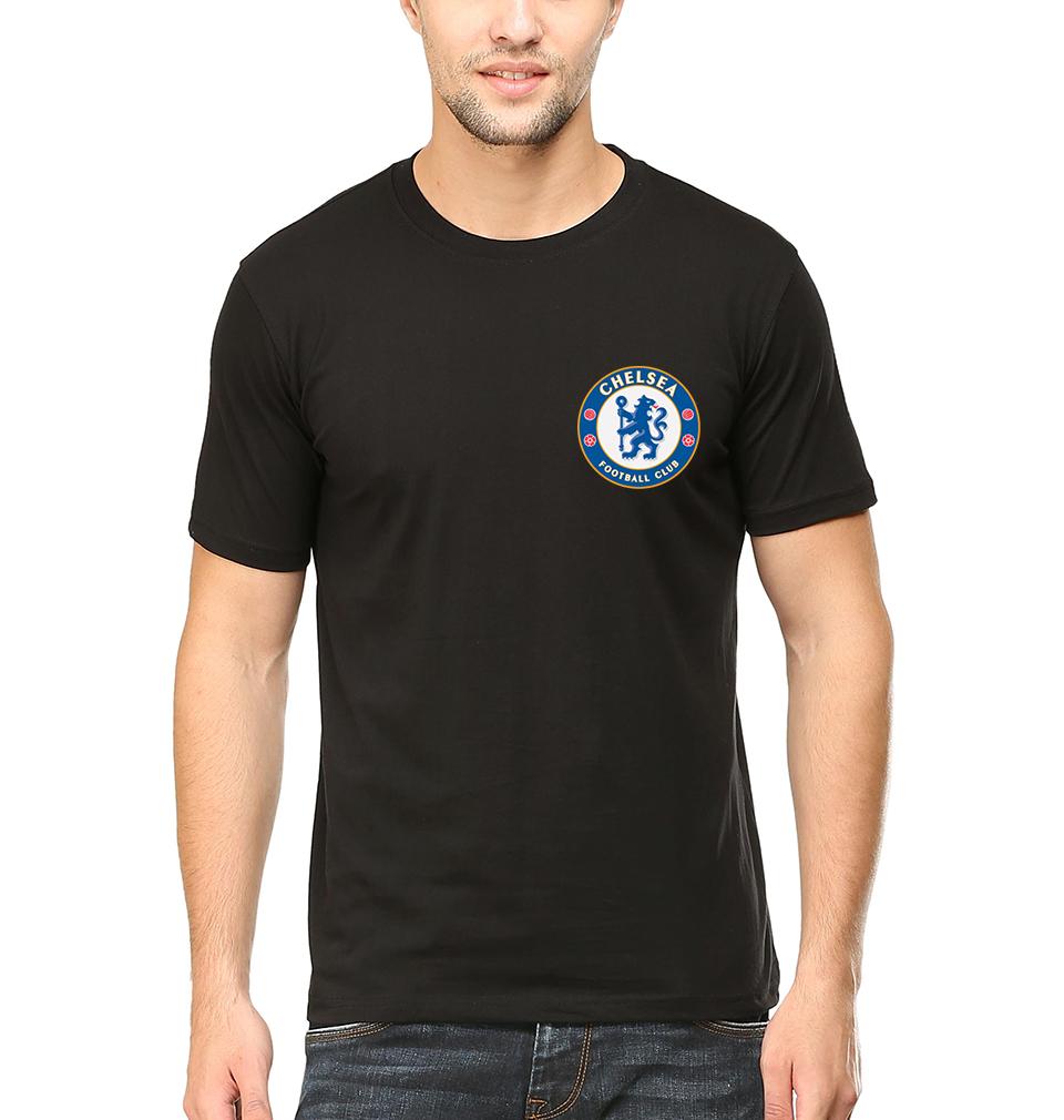Chelsea Logo Men Half Sleeves T-Shirts-FunkyTeesClub