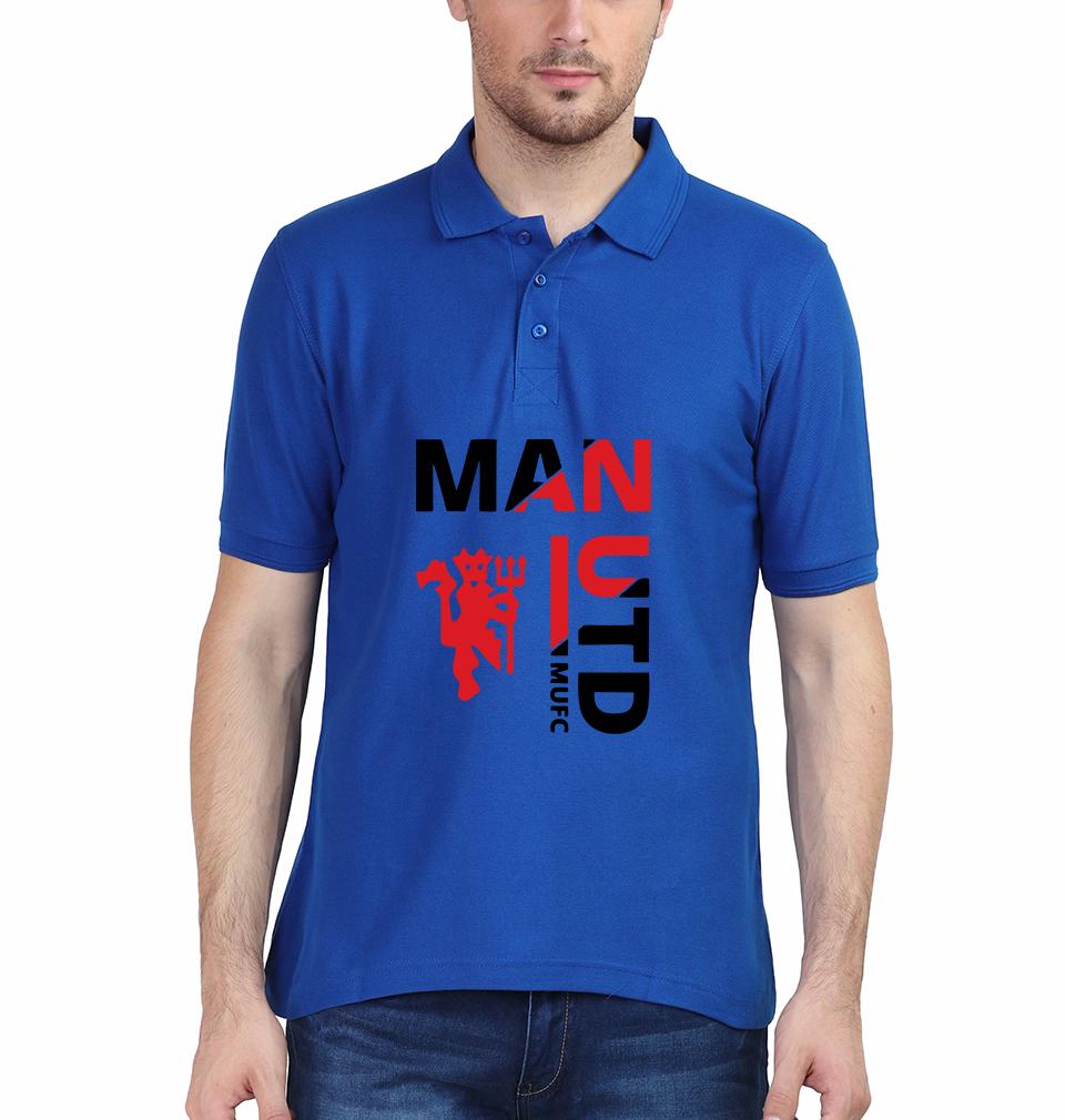 Manchester United Men Polo Half Sleeves T-Shirts-FunkyTeesClub