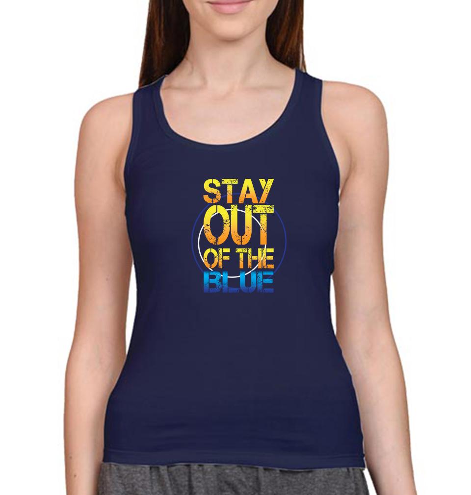 PUBG Stay Out Of The Blue Women Tank Top-FunkyTeesClub