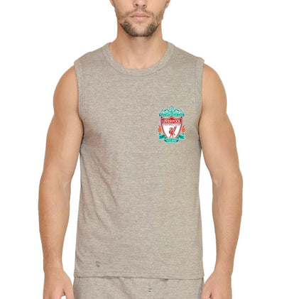 Liverpool Logo Men Gym Vest-FunkyTeesClub