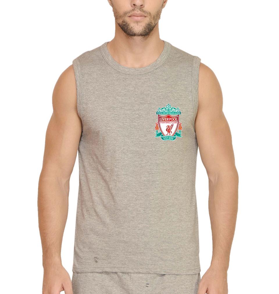 Liverpool Logo Men Gym Vest-FunkyTeesClub