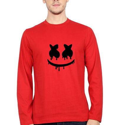 Marshmello Full Sleeves T-Shirt For Men-FunkyTeesClub