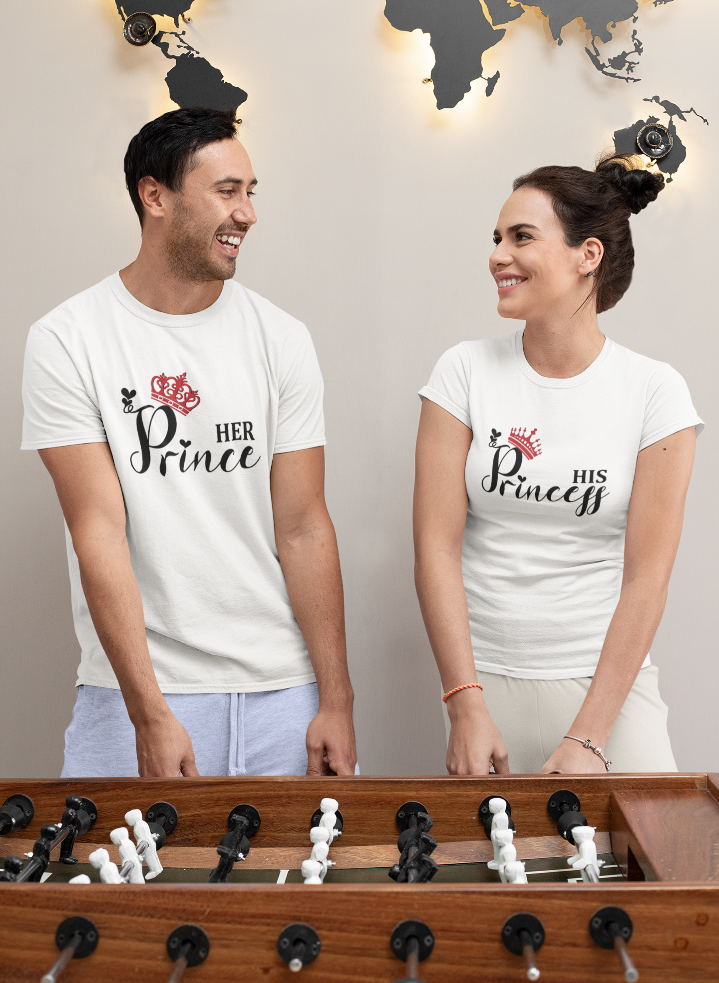 Prince Couple Half Sleeves T-Shirts -FunkyTeesClub