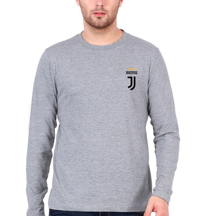 Juventus Logo Men Full Sleeves T-Shirts-FunkyTeesClub