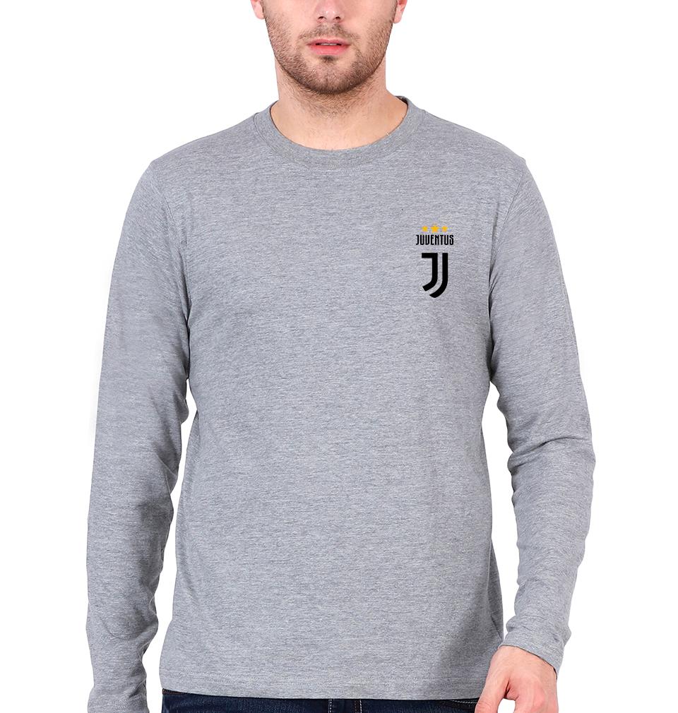 Juventus Logo Men Full Sleeves T-Shirts-FunkyTeesClub