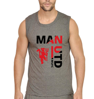 Manchester United Men Gym Vest-FunkyTeesClub