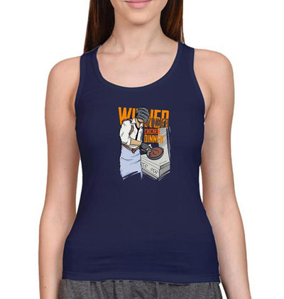 PUBG Winner Winner Chicken Dinner Women Tank Top-FunkyTeesClub