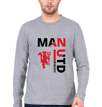 Manchester United Men Full Sleeves T-Shirts-FunkyTeesClub