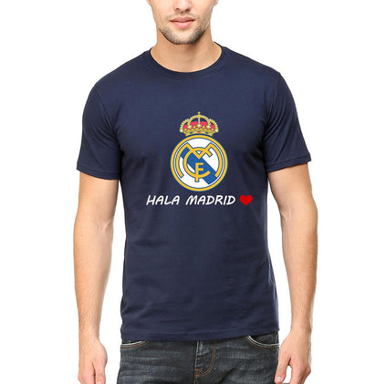 Hala Madrid Men Half Sleeves T-Shirts-FunkyTeesClub