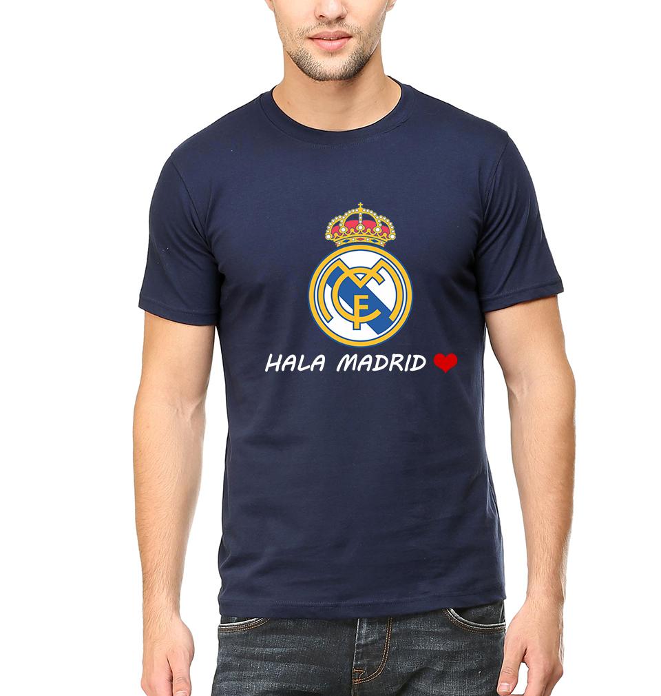 Hala Madrid Men Half Sleeves T-Shirts-FunkyTeesClub