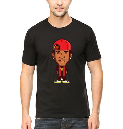 Neymar Men Half Sleeves T-Shirts-FunkyTeesClub