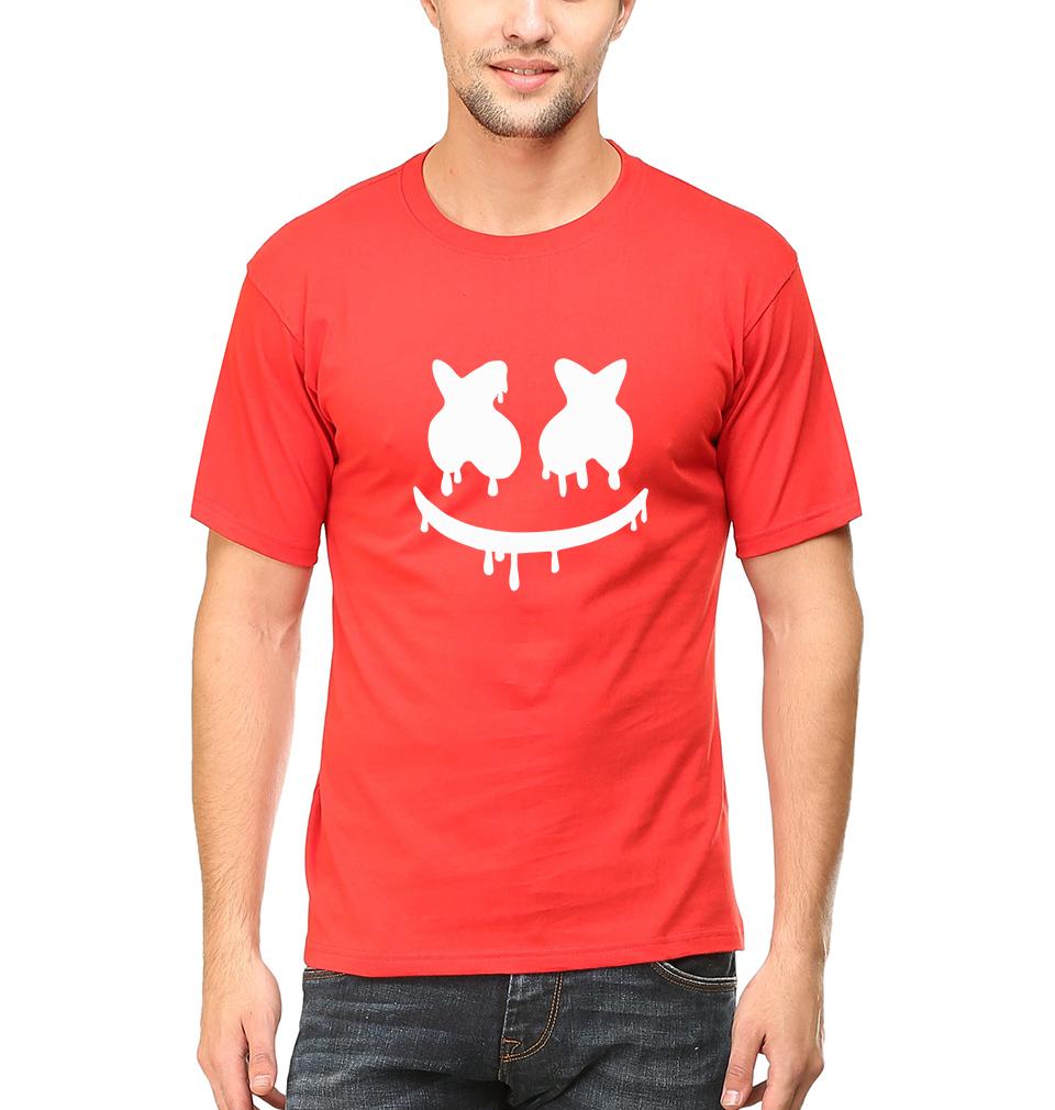 Marshmello Half Sleeves T-Shirt For Men-FunkyTeesClub