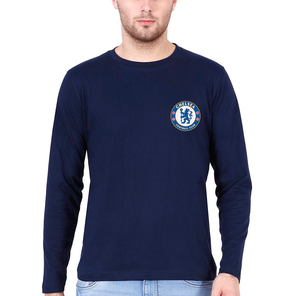 Chelsea Logo Men Full Sleeves T-Shirts-FunkyTeesClub
