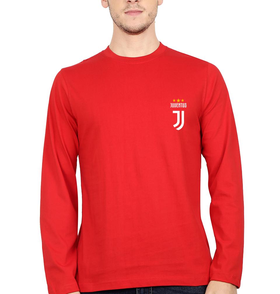Juventus Logo Men Full Sleeves T-Shirts-FunkyTeesClub