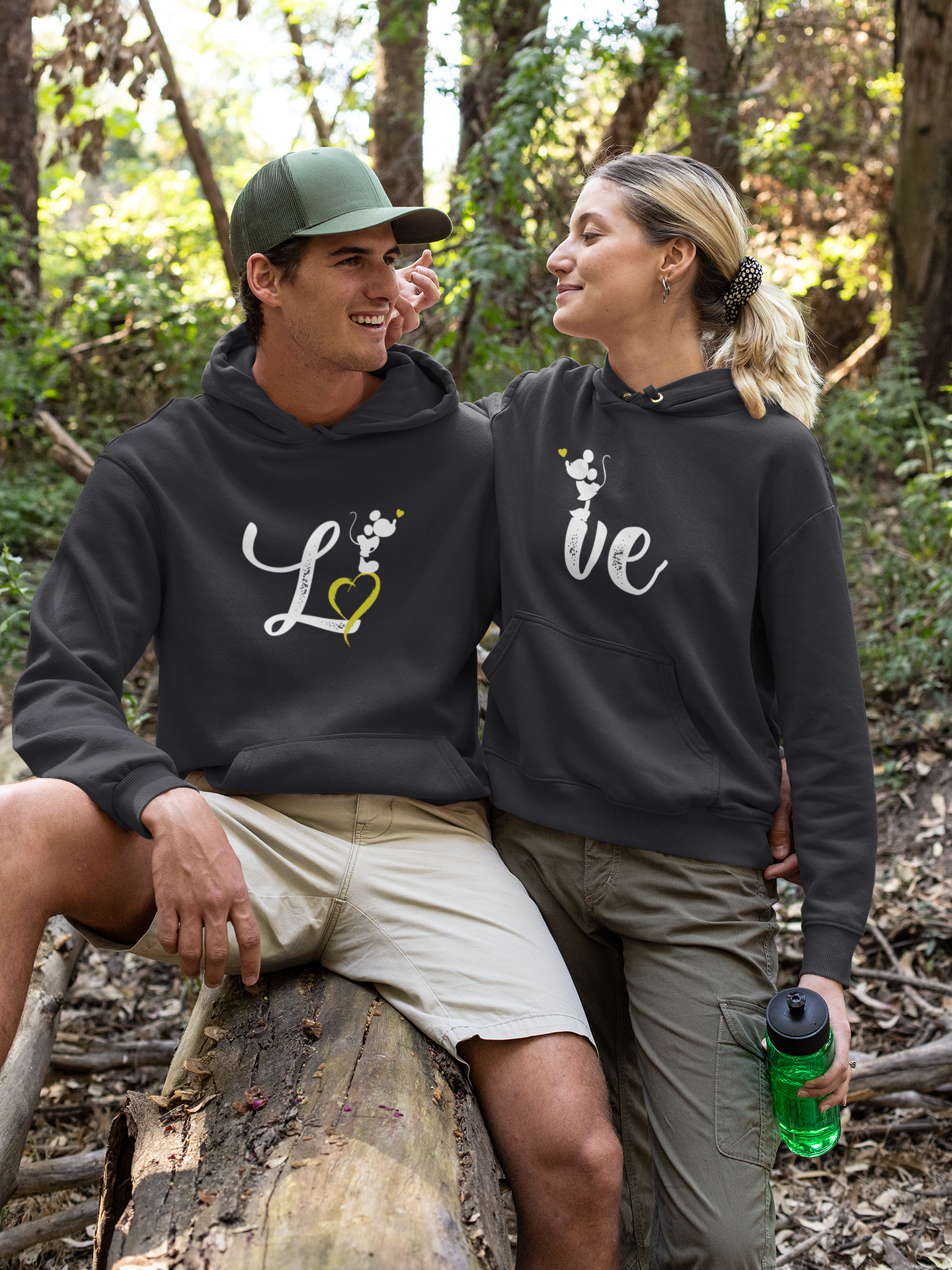 Love Couple Hoodie-FunkyTeesClub