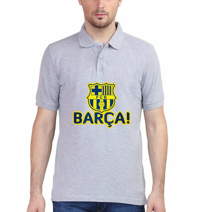FCB Men Polo Half Sleeves T-Shirts-FunkyTeesClub