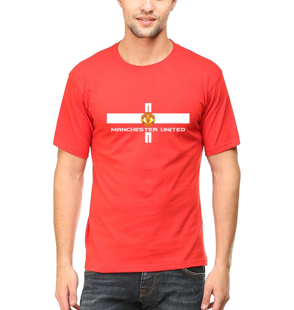Manchester United Men Half Sleeves T-Shirts-FunkyTeesClub