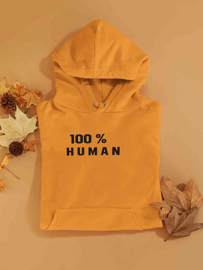 100 Percent Human Minimals Hoodies for Women-FunkyTeesClub
