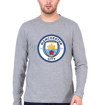 Manchester City Men Full Sleeves T-Shirts-FunkyTeesClub