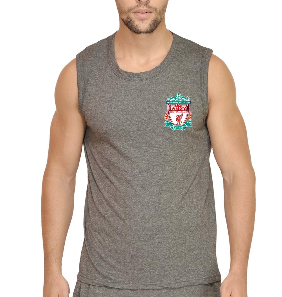 Liverpool Logo Men Sleeveless T-Shirts-FunkyTeesClub