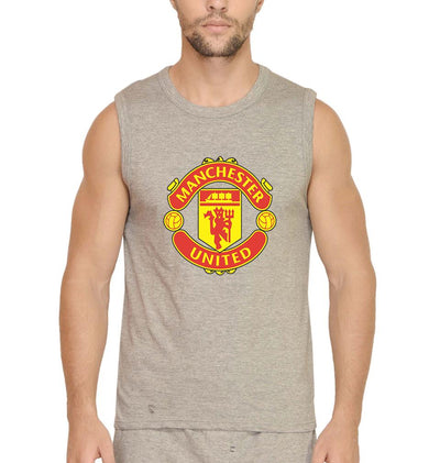 Manchester United Men Gym Vest-FunkyTeesClub