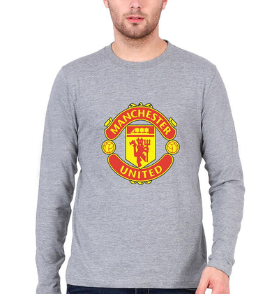 Manchester United Men Full Sleeves T-Shirts-FunkyTeesClub