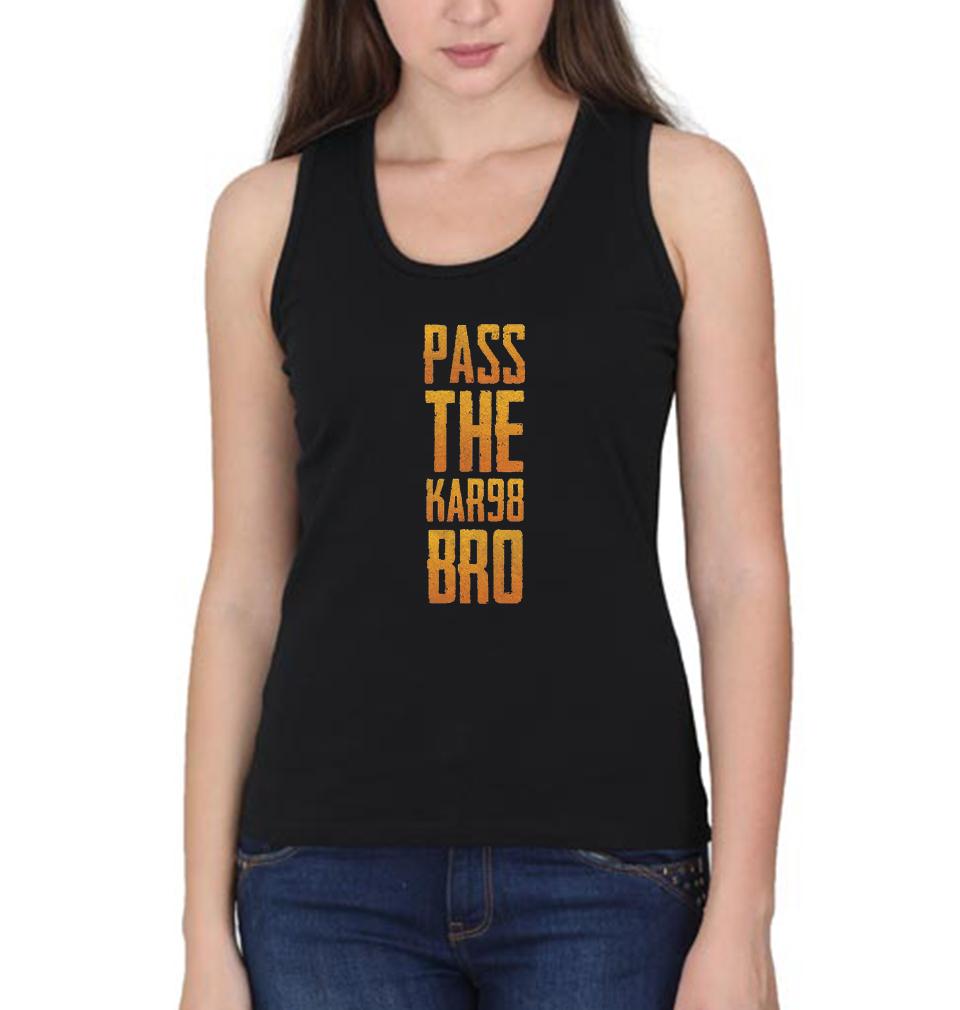 PUBG Pass The KAR98 Bro Women Tank Top-FunkyTeesClub