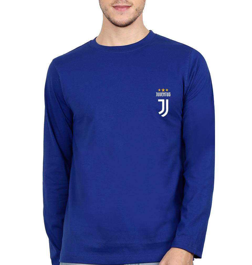 Juventus Logo Men Full Sleeves T-Shirts-FunkyTeesClub