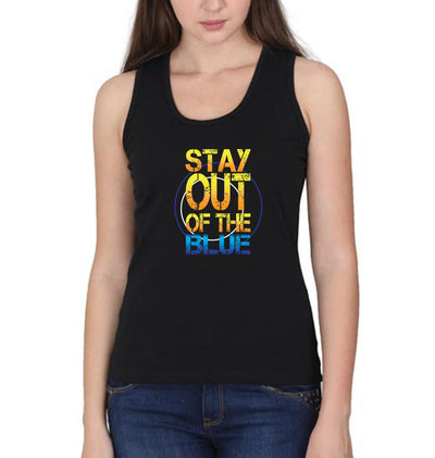 PUBG Stay Out Of The Blue Women Tank Top-FunkyTeesClub
