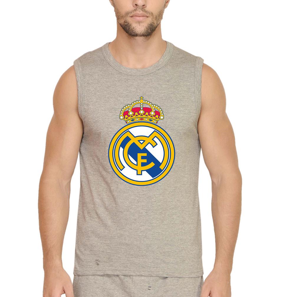 Real Madrid Men Sleeveless T-Shirts-FunkyTeesClub