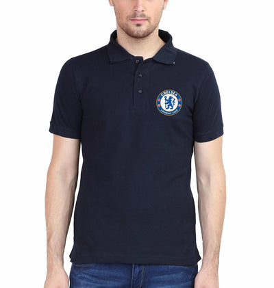 Chelsea Logo Men Polo Half Sleeves T-Shirts-FunkyTeesClub