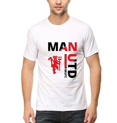 Manchester United Men Half Sleeves T-Shirts-FunkyTeesClub