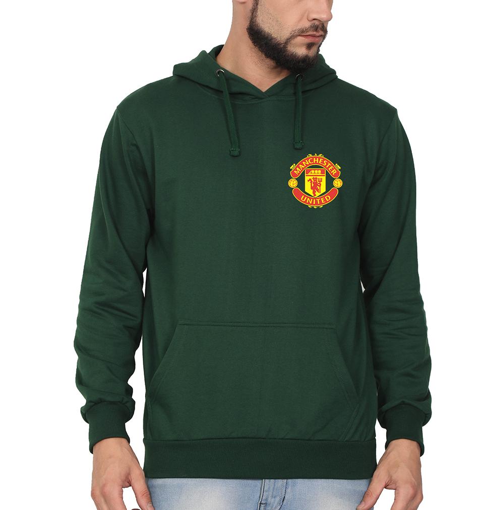Manchester United Logo Men Hoodies-FunkyTeesClub