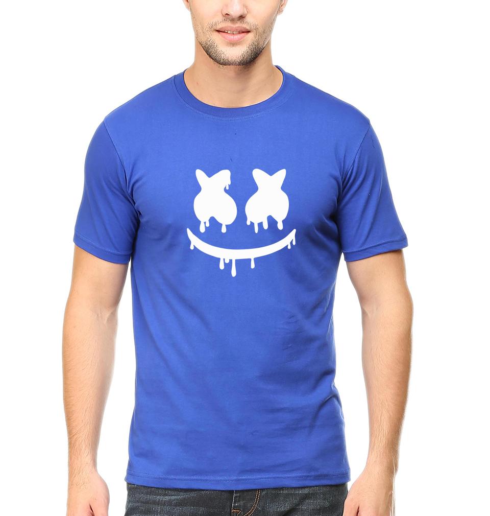Marshmello Half Sleeves T-Shirt For Men-FunkyTeesClub