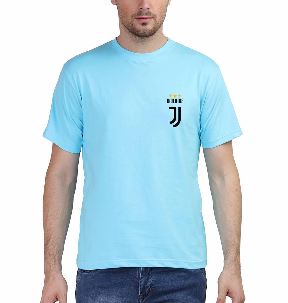 Juventus Logo Men Half Sleeves T-Shirts-FunkyTeesClub