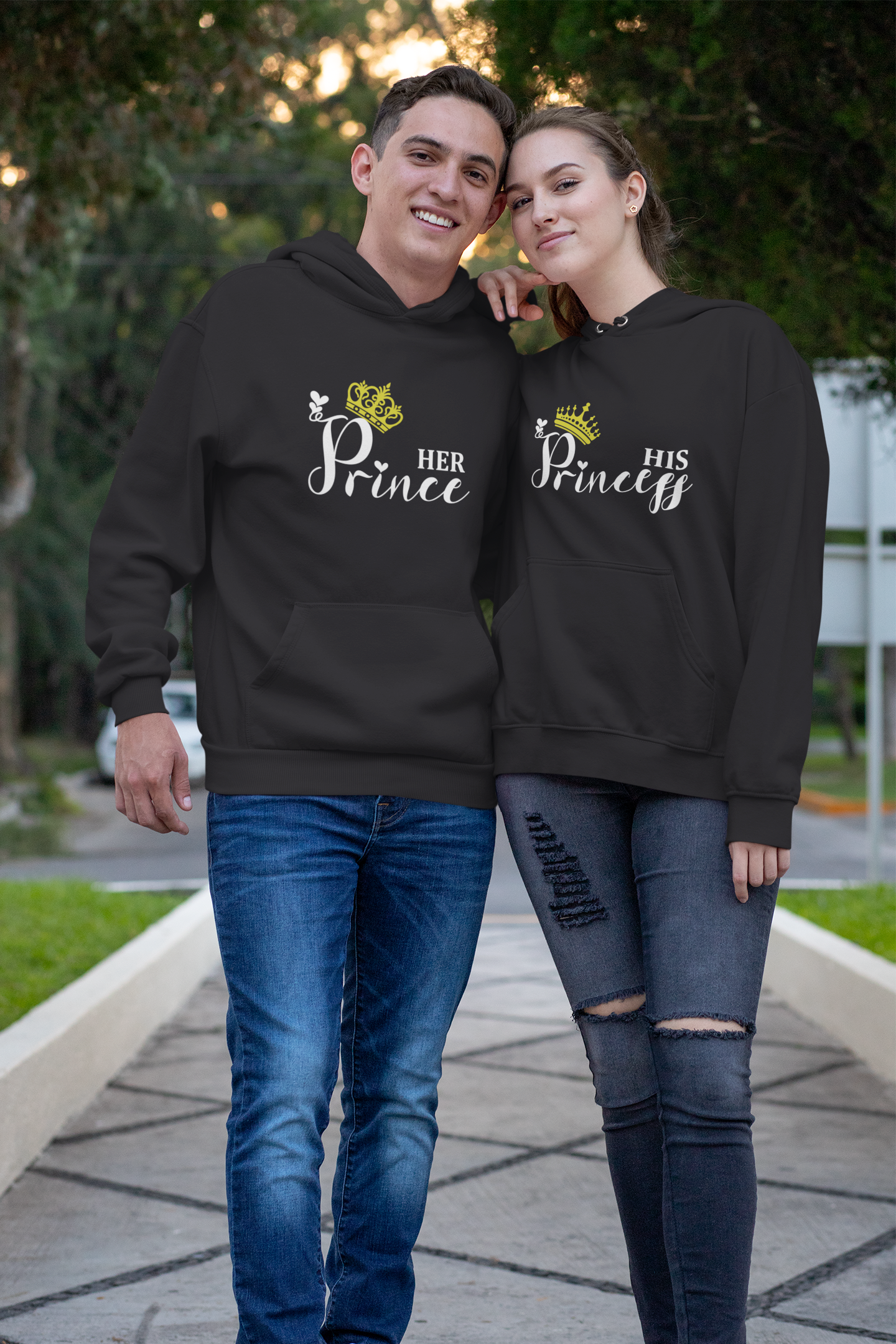 Prince Couple Hoodie-FunkyTeesClub