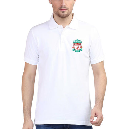 Liverpool Logo Men Polo Half Sleeves T-Shirts-FunkyTeesClub