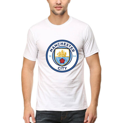 Manchester City Men Half Sleeves T-Shirts-FunkyTeesClub
